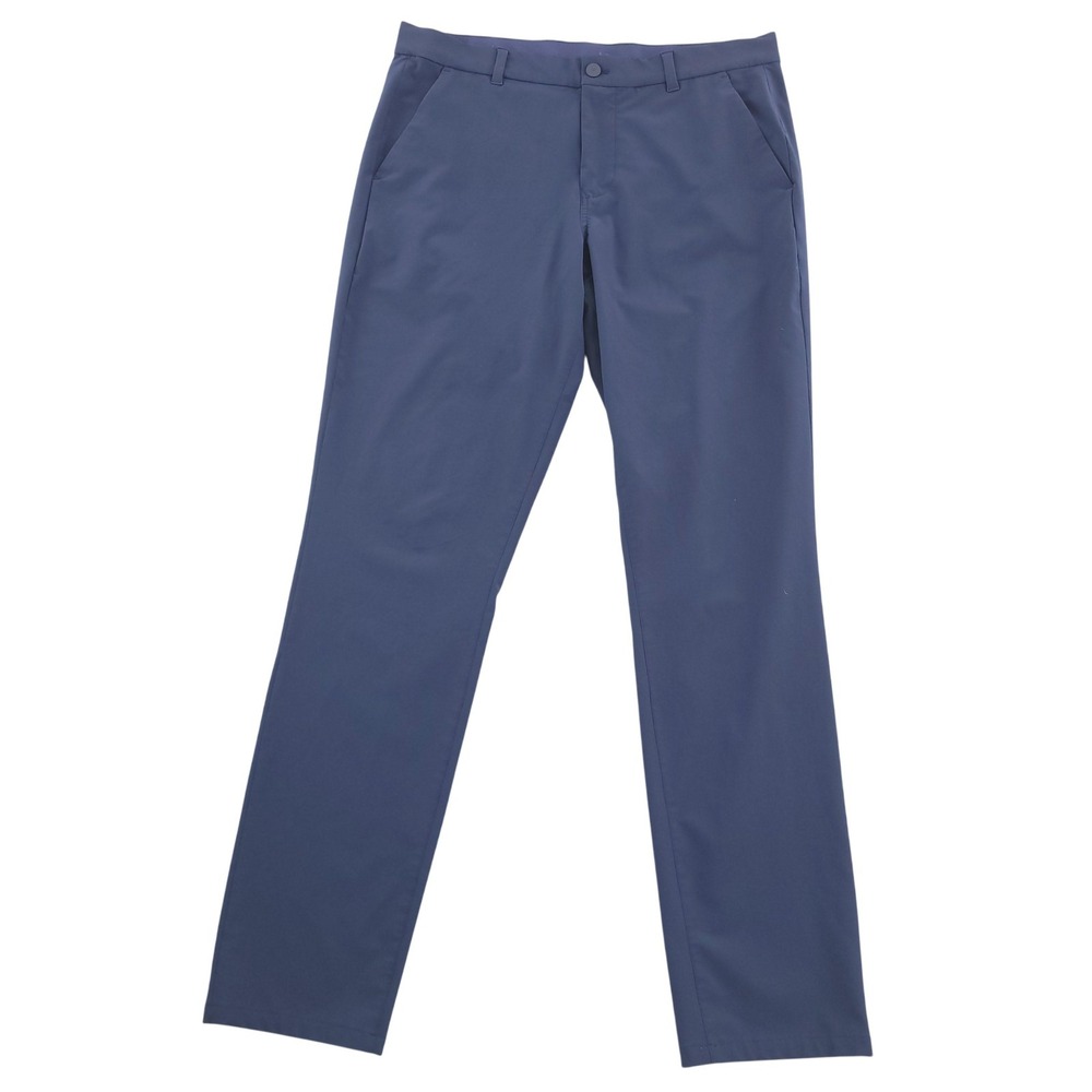 Mizzen+Main Helmsman Pants Mens 36x34 Blue Slim Performance Stretch Chino Casual